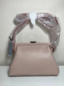 Lulu Guinness Florence Leather Medium Crossbody Bag - Nude Rose - New - Picture 1 of 10