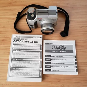 Olympus Camedia C-700 Ultra Zoom 10X Optical ZM Digital Camera Works - No Cables - Picture 1 of 12