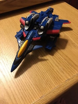 TRANSFORMERS ARMADA MAX CON 2001 FIGURE BLUE JET THUNDERCRACKER - Image 1 of 4