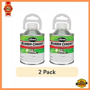 ( 2 Pack ) Rubber Cement Tire Repair Glue Brush Applicator Use With Plug_ 8 Oz - Picture 1 of 12