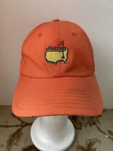 Masters Hat Cap Adult American Needle Orange Golf Adjustable Strap Embroidered