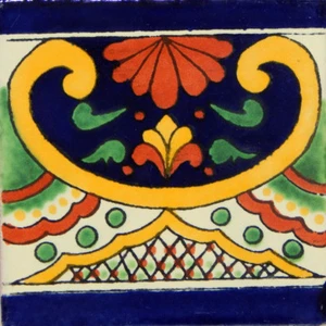9 azulejos decorativos mexicanos de cerámica talavera hechos a mano y pintados a mano 4x4" C332 - Imagen 1 de 1