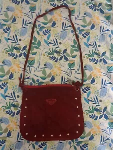 Roxy Red Vintage Leather Suede Bag - Picture 1 of 3