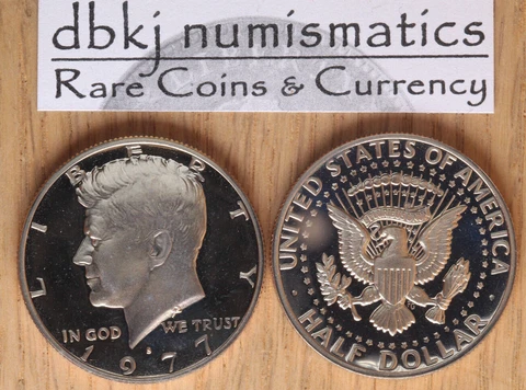 1977 S Proof Kennedy Half Dollar 50¢ - Gem Cameo Clad Proof Cover