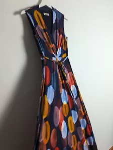Phase Eight Women Size 10 Abstract Stretch Maxi Dress Casual Summer - Picture 1 of 8
