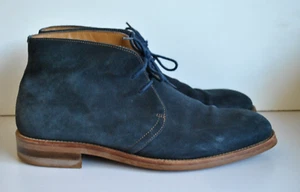 Stivaletti DESERT uomo stringati scamosciati blu misura 9 (43) Russell & Bromley - Foto 1 di 4