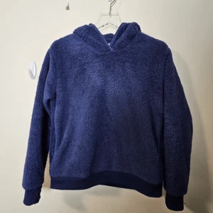 Athleta Girl So Snug Sherpa Hoodie with side pockets Girls Blue Size XXL/16 - Picture 1 of 5