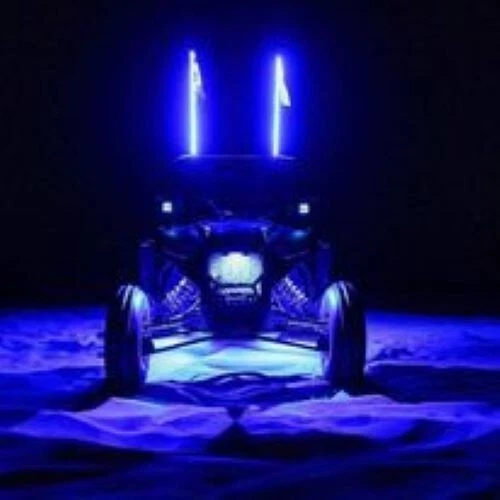 6' Safeglo RGB LED Whip Bluetooth and Quick Release, RZR, Can Am, atv, SXS, UTV Foto 1 de 4