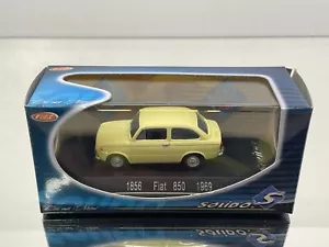 SOLIDO 1856 FIAT 850 LIMOUSINE 1969 -YELLOW 1:43- GOOD IN BOX - Picture 1 of 6