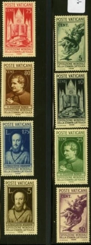 Vatican City #Mi51-Mi58 MNH CV€500.00 1936 Catholic Press Bosco Salesian [47-54] Cover