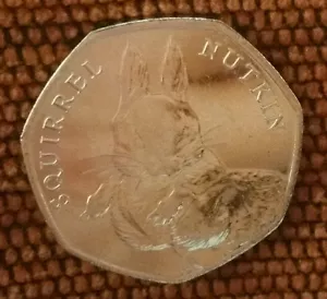 Beatrix Potter 2016 ardilla nutkin 50p cincuenta peniques sin circular de bolsas - Imagen 1 de 2