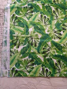 Tropical Leaf Fabric Brother Sister Design Studios Leaves Monstera Palm Remnant - Picture 1 of 4