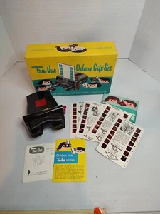 Vintage TRU-VUE Deluxe Gift Set 3 Dimension Viewer with 4 card Reels 1957 - Picture 1 of 14