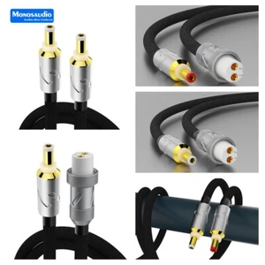 Cable amplificador de cable fonógrafo de plata pura HiFi con enchufes GX16 2 pines/DC 2,5/DC2,1 mm - Imagen 1 de 27