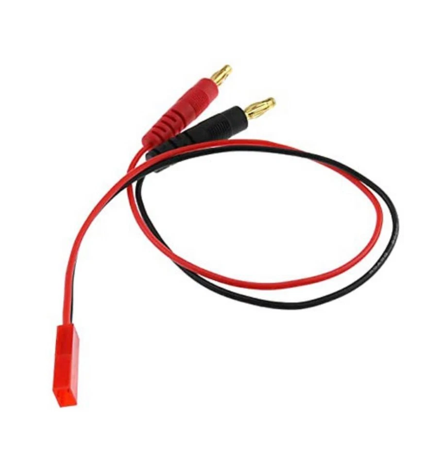 SpeedTek RC Heavy Duty JST Plug Charge Lead (Male JST Plug To 4mm Banana Plugs) - Image 1 of 1