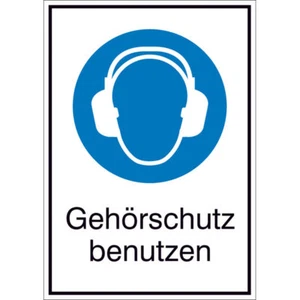 Folie Schild  -Gehörschutz benutzen-  Aufkleber - Bild 1 von 1