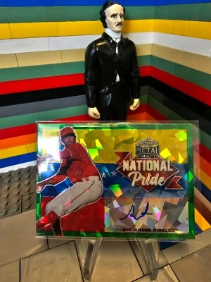 2021 Alejandro Hidalgo AUTO /4 Leaf Metal Draft National Pride ANGELS - Image 1 of 2