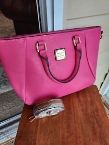 Dooney & Bourke Pink Leather Handbag W/ Strap 