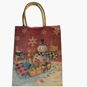 Bolsa de regalo de vacaciones Lindy Bowman con muñeco de nieve Beagle reno - Imagen 1 de 5