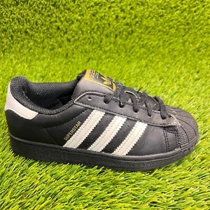 Adidas Originals Superstar Boys Size 13K Black White Athletic Shoes Sneakers - Picture 1 of 10