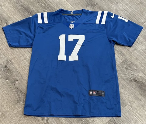 Nike Philip Rivers Indianapolis Colts Blue NFL On-Field Jersey Men’s X-Large XL Cover