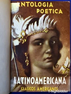 1943 Antología Poética Latinoamericana Clasicos Americanos 1st Ed Hardcover - Imagen 1 de 7