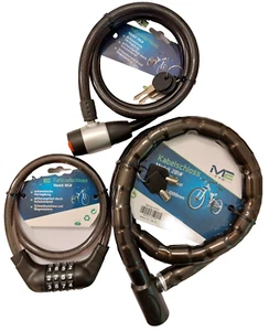 Candado de bicicleta candado de combinación diferentes tamaños candado de cable alta seguridad NUEVO - Imagen 1 de 9