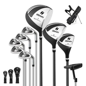 Paquete completo de palos de golf para hombre de 10 piezas incluye driver de aleación negro - Imagen 1 de 10