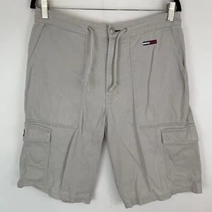 Pantalones Cortos Tommy Jeans Crema Bolsillo Carga Algodón Talla Para Hombre Talla 32 - Imagen 1 de 16