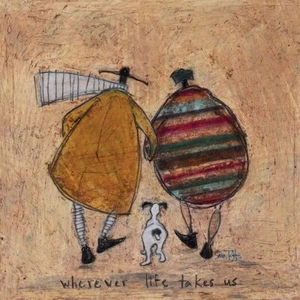 Sam Toft - Wherever Life Takes Us - 40 x 40cm Canvas Print Wall Art WDC101435 - Picture 1 of 1