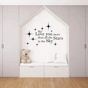 We Love You Quote Kids Nursery Wall Sticker Home Room Vinyl Art Decal Decor - Picture 1 of 6