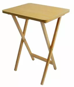 MDF Tragbar Klappbar Seite TV Klappbar Schreibtisch Laptop Tablett Kaffee Picknick Tee Tisch - Bild 1 von 3