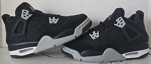 Size 4Y (GS) - Jordan 4 Retro SE Black Canvas - Picture 1 of 7