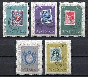 35676) Poland 1960 MNH Centenary Of Polish Stamps 5v - Picture 1 of 1