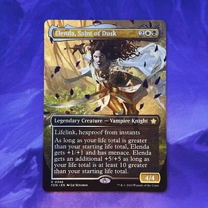 BORDERLESS Elenda, Saint of Dusk 0346 FDN Foundations MTG Commander Vampire - Bild 1 von 2