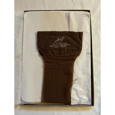 1 par de medias vintage antiguas Hanes Cantrece semi-dedoe en madera a la deriva Foto 1 de 4