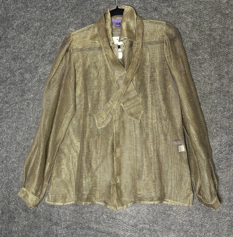NUEVA BLUSA OLIVA COLECCIÓN ETIQUETA PÚRPURA RALPH LAUREN $1200.00 TALLA 8 Foto 1 de 4