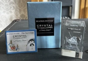 New, Boxed. Crystal Treasures By Country Artist. Beatrix Potter. Jeremy Fisher - Picture 1 of 5