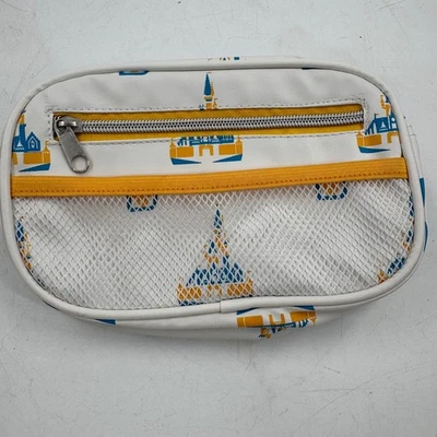 Walt Disney World Crossbody Belt Bag Adjustable Strap Castle White Yellow Blue - Image 1 of 4