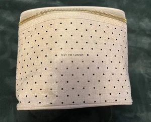 Kate Spade "Out to Lunch" Polka Dot Mini Lunch Bag Retail $30 - Picture 1 of 5