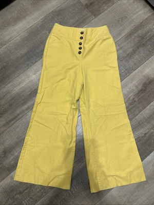 Women's Boden  Wide Leg Button Fly Pants Size 10 P - Image 1 of 4