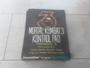 Sega Mega Drive Genesis Mortal Kombat 3 Kontrol Pad Controller Komplett Box Notic - Bild 1 von 8