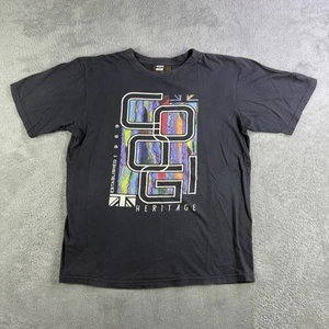 VTG Coogi Shirt Mens Extra Large Black Heritage Colorful Logo Y2K Streetwear - Picture 1 of 7