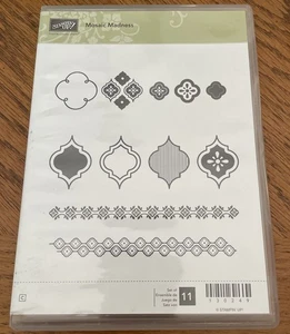 Stampin' Up! MOSAIC MADNESS Stamp (11) 130249 CLING (USED Excellent Condition ) - Bild 1 von 4