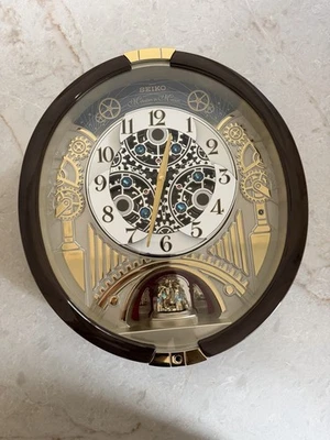 Seiko Musical Wall Clock QXM386BRH – Lights, Motion & 18 Songs! - Image 1 of 3