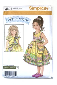 Simplicity Daisy Kingdom Pattern 4621 - Size 5,6,7,8 - Dress, Jacket, Purse - Picture 1 of 2