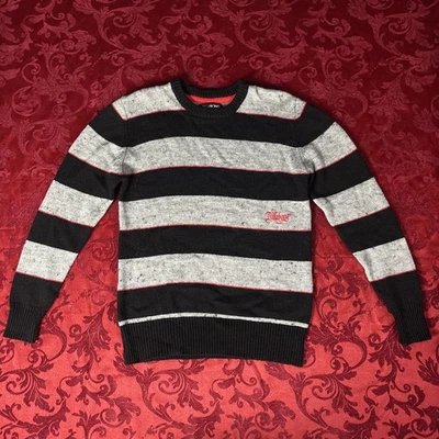 Y2K Billabong Sweater Mens Large Wool Blend Striped Crewneck Pullover Surf Skate - Image 1 of 4