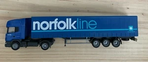 HERPA 1/87 HO SCANIA - Norfolk Line- Articulated Truck And Trailer - Picture 1 of 9