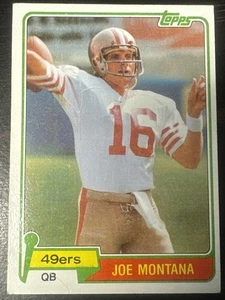 Joe Montana 1981 Topps HOF Rookie Card #216 (6724) ex wrinkle - Picture 1 of 3