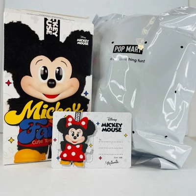 POP MART x Mickey Family Cute Together Keychain Series Keychain Plush - Minnie - Image 1 of 4